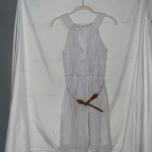 Junior white dress